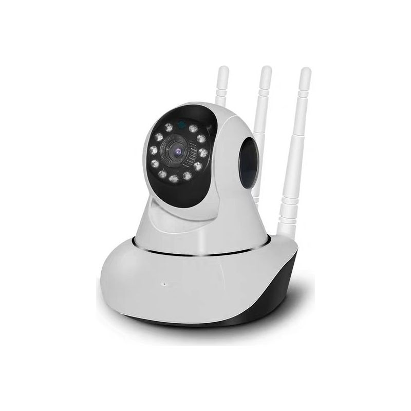 1080p Wlan-ip-kamera Mit Drei Antennen, Kabellose Ptz-innenkamera Mit Nachtsicht
