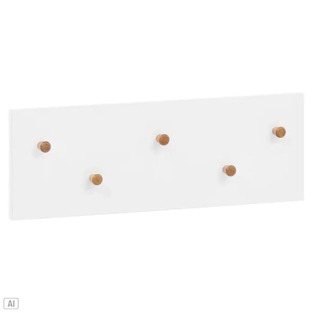 Schildmeyer Hakenpaneel Bjarne 19,5 cm x 55,9 cm x 33 cm Weiß-Matt