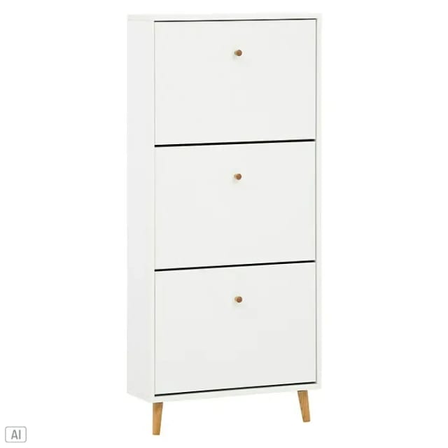 Schildmeyer Schuhkipper Bjarne 3 Klappen 131 cm x 59,8 cm x 19,55 cm Weiß-Matt