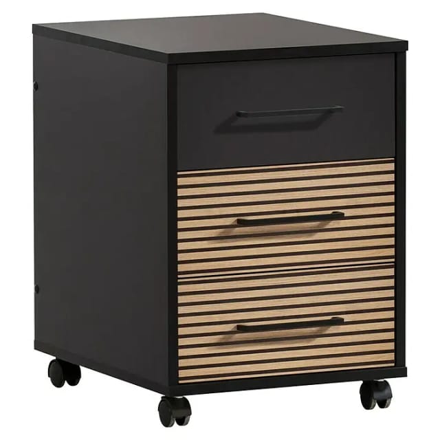 Schildmeyer Rollcontainer Hank 57 cm x 50 cm x 40,1 cm Braun-Schwarz