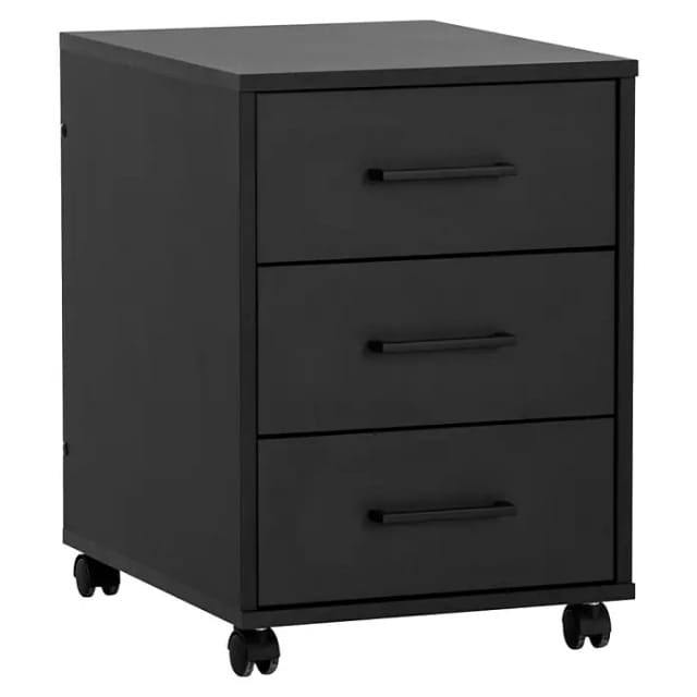 Schildmeyer Rollcontainer Ruby 57 cm x 40,1 cm x 50 cm Schwarz Matt