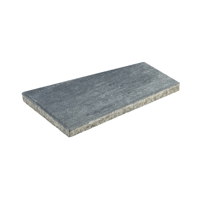 Diephaus Terrassenplatte Trapea PE2 Weiß-Schwarz 50 cm x 30 cm x 20 cm x 4 cm