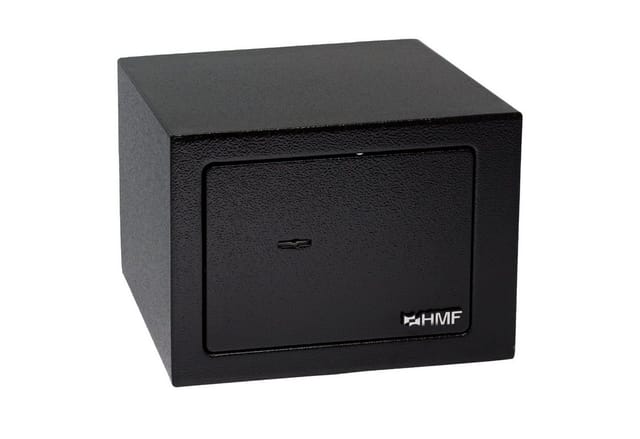 HMF 49216-02 Tresor Schlüssel Möbeltresor 23 x 17 x 17 cm Schwarz