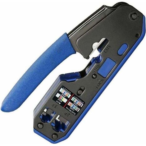Professionelles Rj45-crimpwerkzeug, Cat 7 Rj45-crimpwerkzeug Mit Cat6 Rj45-stecker Und Rj45-anschluss Von Debuns