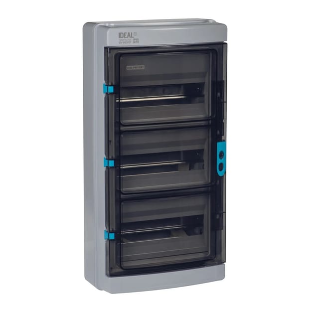 Kanlux Verteiler Sicherungskasten Feuchtraum ABS KDB IP65 Aufputz 3x12-Module