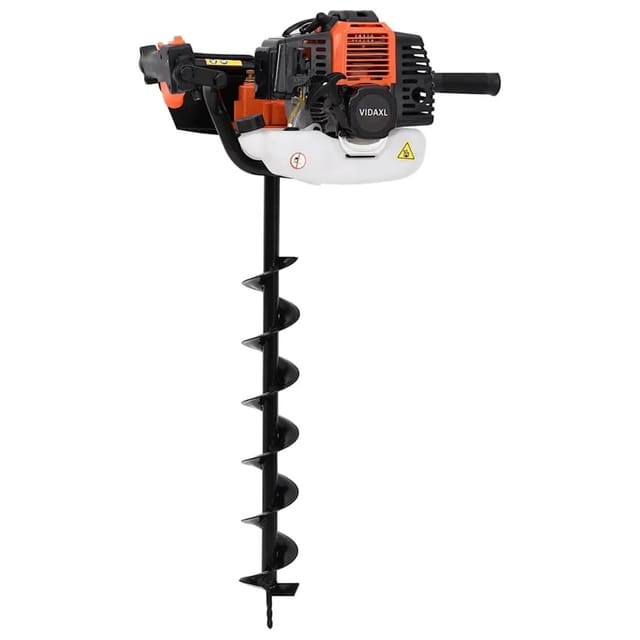 vidaXL Erdbohrer Orange 140340