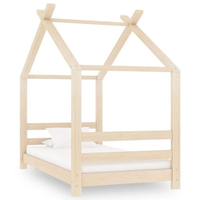 vidaXL Kinder-Bettgestell Massivholz Kiefer 70x140 cm 289607