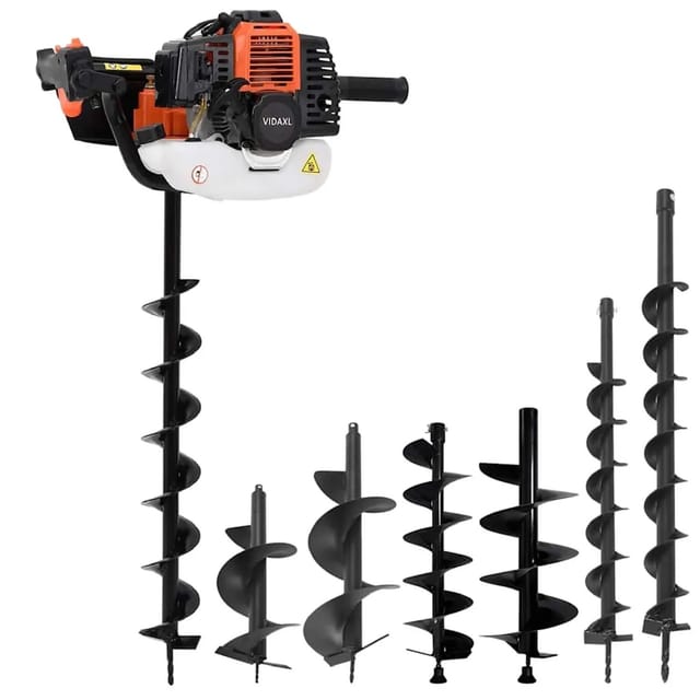 vidaXL Erdbohrer-Set Stahl 279577