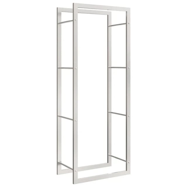 vidaXL Brennholzregal 50x28x132 cm Edelstahl 357861
