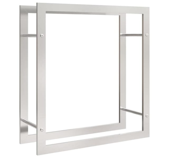 vidaXL Brennholzregal 80x28x86 cm Edelstahl 357862
