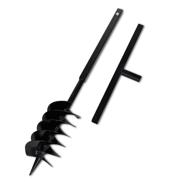vidaXL Erdbohrer mit Griff 150 mm Verlängerungsrohr 9 m 270528