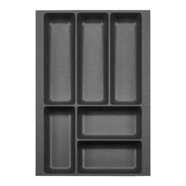SOTECH ORGA-BOX-2 Besteckeinsatz Tiefe 462 mm Höhe 50,5 mm Für Nobilia Küchen Canvas Struktur Anthrazit Breite 309 mm