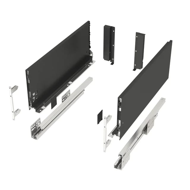 SOTECH Schubkastensystem Junker Slim H 167 mm L 450 mm 40kg Soft Close Anthrazit