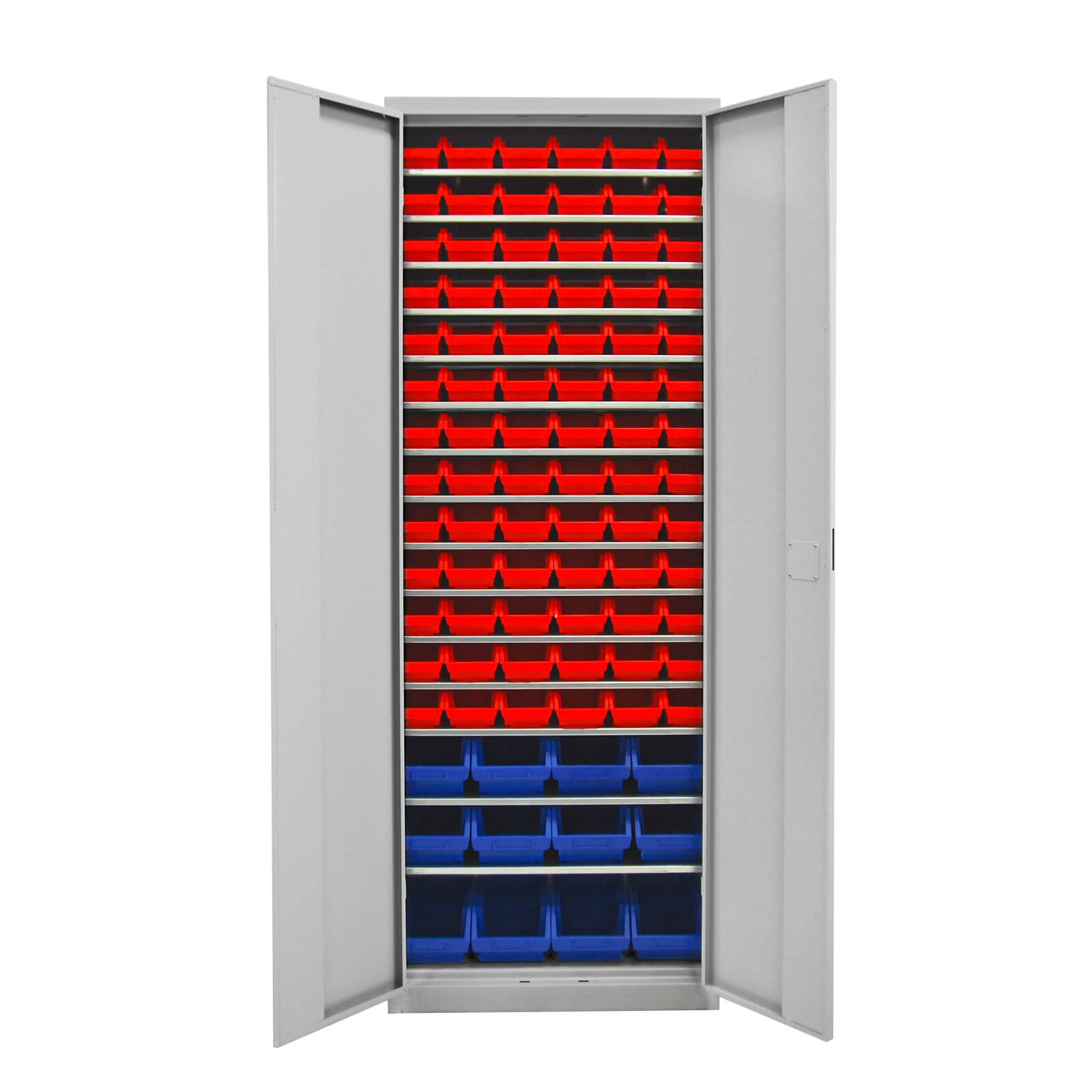 Adb - Werkstattschrank Werkzeugschrank Magazinschrank Metallschrank 90 Stapelboxen
