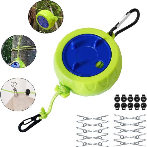 Wäscheleinen-set, Verwicklungsfrei, Ausziehbar, Für Wäscheständer, Badezimmer, Camping