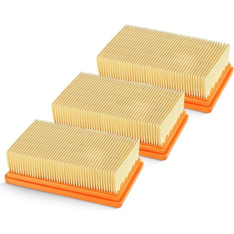 Flacher Faltenfilter Für Kärcher Nass- Und Trockensauger Mv4, Mv5, Mv6, Wd4, Wd5, Wd6, Wd4p, Wd5p, Wd6p, 3er-pack