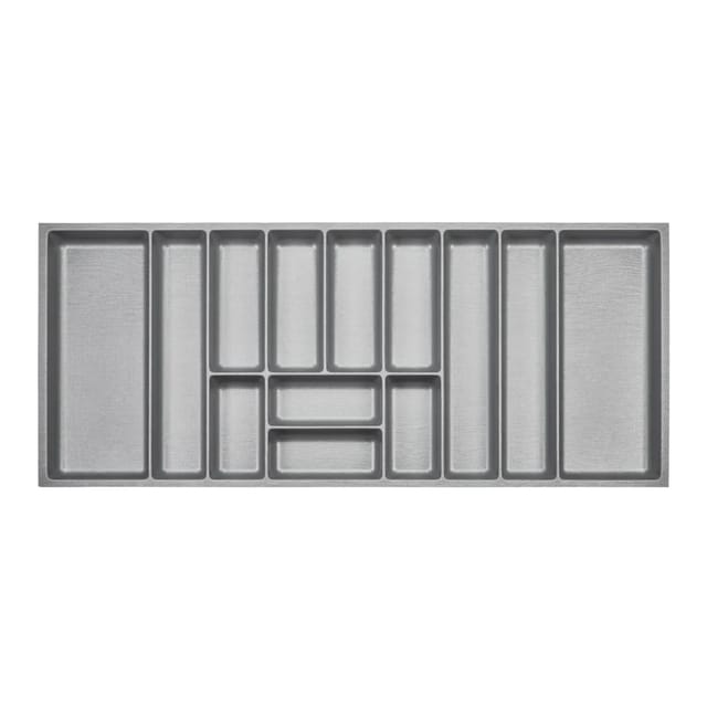 SOTECH ORGA-BOX-3 Besteckeinsätze Tiefe 473 mm Höhe 50,5 mm Silbergrau Schubladeneinsätze Breite 1091 mm