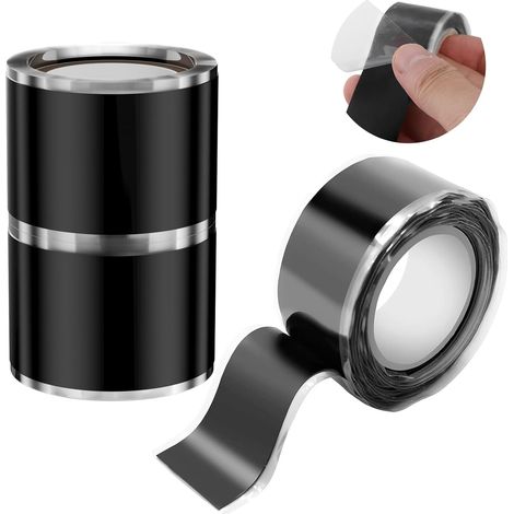Elektrisch Beständiges, Wasserabweisendes Klebeband, Schwarzes Elektrisches Isolierband, Reparaturband 1,5 M X 25 Mm (3 Stück)