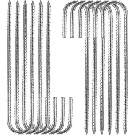 Xl-erdanker – 10er-packung, Verzinkte 30-cm-heringe – Elektrogalvanisierter Stahl Für Harten Und Steinigen Untergrund – Zeltbefestigung