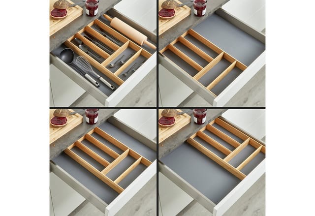 SOTECH Orga-Box Individual Besteckeinsatz Bambus 473 x 273 x 50 mm Geölt