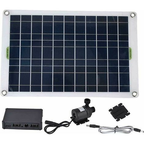 Solar-wasserpumpen-set, 800 L/h, Geräuscharme Tauch-solarbrunnenpumpe, 12 V, 50 W Solarpanel, Solar-wasserbrunnenpumpe Für Haus Und Garten