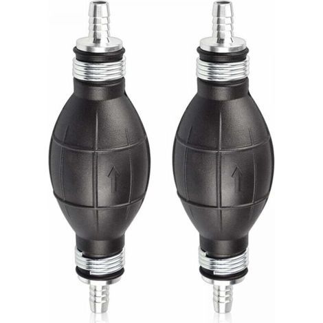 Stück 6 Mm Gummi-handkraftstoffpumpe - Kraftstoffvorpumpe Für Autos, Motorräder Und Boote (schwarz) - Manuelle Transferpumpe