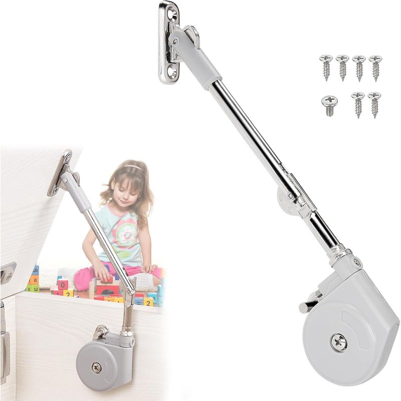 Stück Soft-close-scharniere Für Spielzeugkisten, Holztruhen, Koffer, Bänke Die Einstellbare Spannung Verlangsamt Das Schließen Der Scharniere Auch Für Schwingtüren Geeignet.