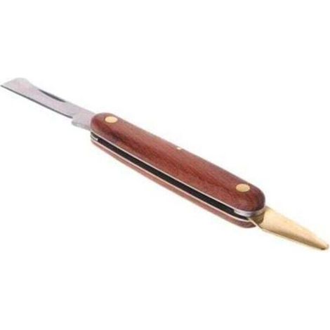 Veredelungsmesser, Klappbares Veredelungsmesser Aus Edelstahl, Setzlingsschneidewerkzeug, Rosenholzgriff, Doppelt Zu Öffnendes Veredelungsmesser, Schneideschere
