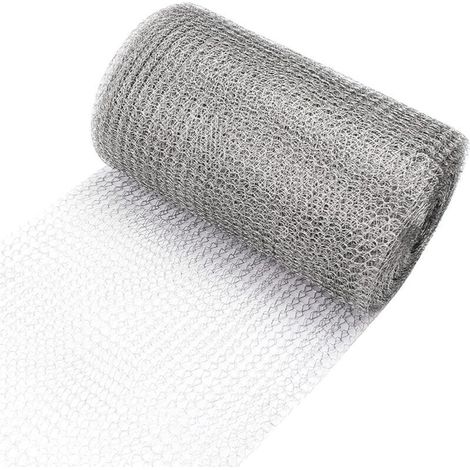 Feinmaschiges Drahtgeflecht, Metalldrahtgeflecht, Stahlgewebe, Nagetiersicheres Drahtgeflecht Für Gartenbau, Fenster Oder Türen, Lüftungsgitter (6 M X 127 Mm)