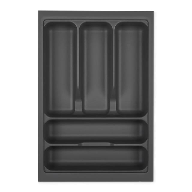 SOTECH Orga-Box I Besteckeinsatz Höhe 55 mm Oriongrau 400 mm Antirutschbeschichtung Für Blum Tandembox und ModernBox