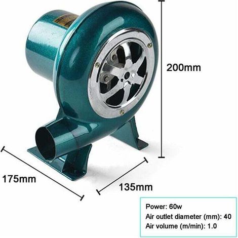 Union – 220-v-elektrolüfter – Luftdurchsatz 1,1 M³/min – Gehäuse Aus Reineisen – Motor Mit Kupferwicklung – Leise Kühlung