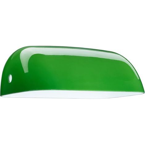 Odipie – Grüner Glaslampenschirm Für Schreibtischlampe – Maße: 22,5 X 13 X 7,5 Cm – Elegante Beleuchtung Und Verbesserter Schutz