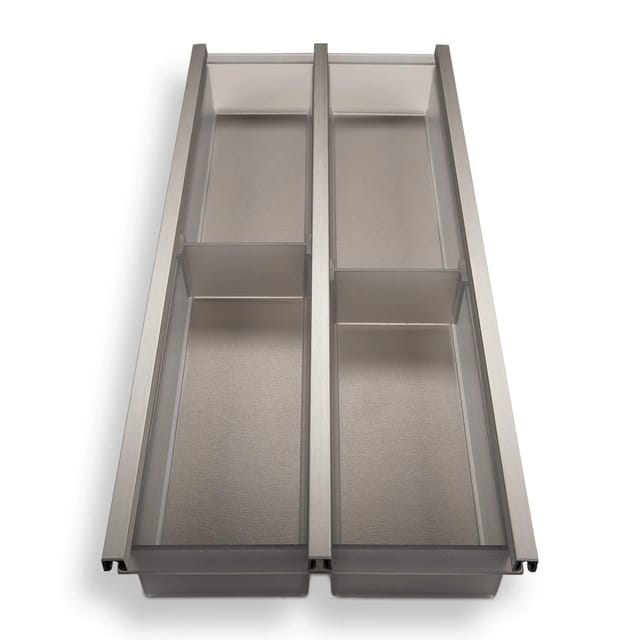 SOTECH Cuisio Besteckeinsatz 300 mm Höhe 55 mm Transluzent Graphitgrau