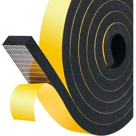 Neopren-schaumstoff-dichtungsstreifen 25 Mm X 10 Mm X 2 M, Selbstklebendes Schalldämmband Für Türen Und Fenster, Wetterfest