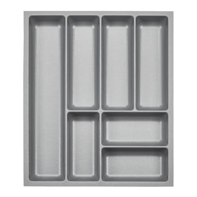 SOTECH ORGA-BOX-3 Besteckeinsätze Tiefe 473 mm Höhe 50,5 mm Silbergrau Schubladeneinsätze Breite 391 mm