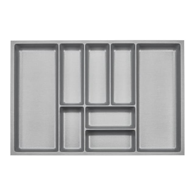 SOTECH ORGA-BOX-3 Besteckeinsätze Tiefe 473 mm Höhe 50,5 mm Silbergrau Schubladeneinsätze Breite 691 mm