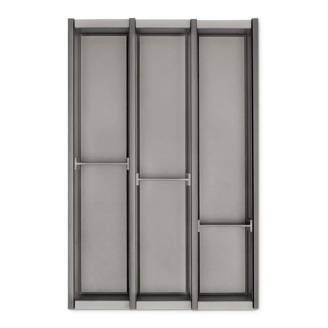 SOTECH Cuisio Besteckeinsatz Höhe 55 mm Transluzent Graphitgrau Für Blum Legrabox 473 mm mit Korpusbreite 400 mm