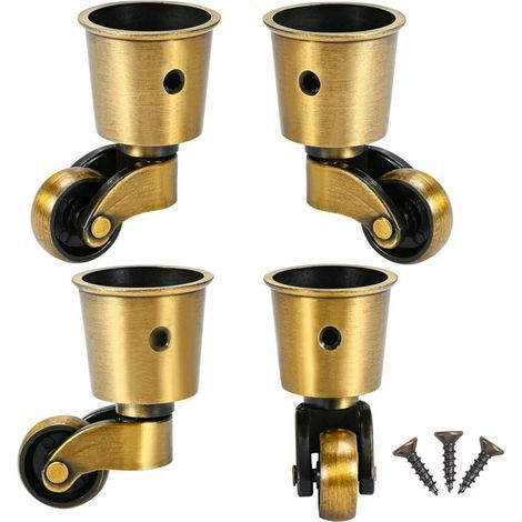 4er-set Lenkrollen Aus Zinklegierung – Durchmesser 25 Mm – Tragkraft 150 Kg – Leise Und Stabil – Für Sofas Und Tische