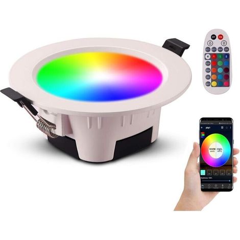 5w Rgb Led-einbaustrahler – Einstellbare Helligkeit 700 Lumen – Inklusive Fernbedienung – Für Wohnzimmer, Badezimmer, Küche, Flur