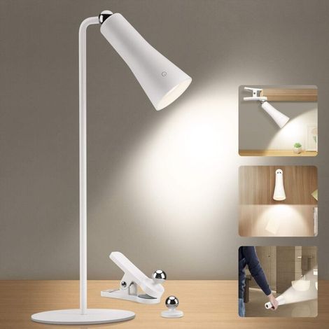 Tageslicht-schreibtischlampe, [3-in-1] Led-schreibtischlampe Mit 3 Einstellbaren Helligkeitsstufen Und Touch-steuerung, 3 W, 4000 K Neutralweiß, Flimmerfrei Und Ermüdungsfrei, Zum Lesen (1 Stück), Aaf