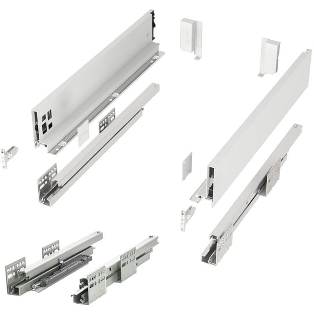 SOTECH Schubladensystem JUNKER SLIM Push To Open Weiß H 84 mm L 450 mm Bis 35 Kg Belastbar