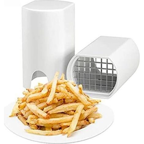 Professioneller All-in-one-pommes-schneider – Schneidgitter Für Pommes Frites Und Gemüse – Abs-material – Kompakte Maße: 9,5 X 14 X 8 Cm – Rutschfester Boden
