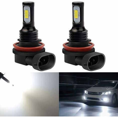 Extrem Helle 2400 Lumen H11 H8led Nebelscheinwerferlampe (3570) Nur Für Tagfahrlicht (drl) Oder Nebelscheinwerfer, Weiß.