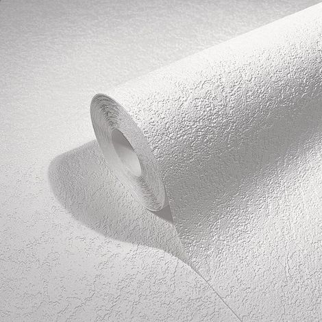 Beijiyi – Weiße, Expandierte Vinyltapete In Putzoptik – Für Wohn- Und Schlafzimmer – 10,05 X 0,53 M – Einfach Anzubringen Und Spurlos Zu Entfernen