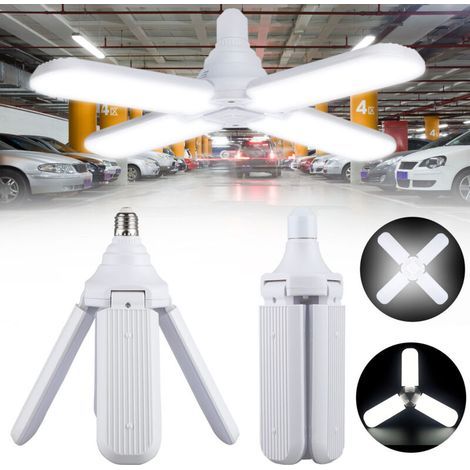 Trilright 50w Led-garagenleuchte, 4 Biegsame Led-leuchten, Garagen-deckenleuchte, 3200 Lm, 6500 K, Weiß, Werkstattleuchte, Verformbare Led-lampen Für Die Garage, Werkstattbeleuchtung