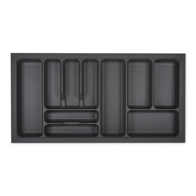 SOTECH Orga-Box I Besteckeinsatz Höhe 55 mm Oriongrau 1000 mm Antirutschbeschichtung Für Blum Tandembox und ModernBox