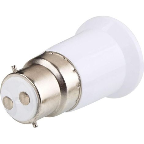 B22-auf-e27-fassungsadapter, Lampenfassungskonverter, Adapter Für Led- Und Glühlampenfassungen, 2 Stück
