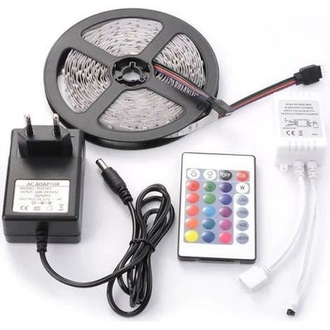 Led-streifen-lichterkette, 5 M Flexible Led-lichterkette, Nicht Wasserdicht, Smd 3528, 300 Rgb-leds, Su722