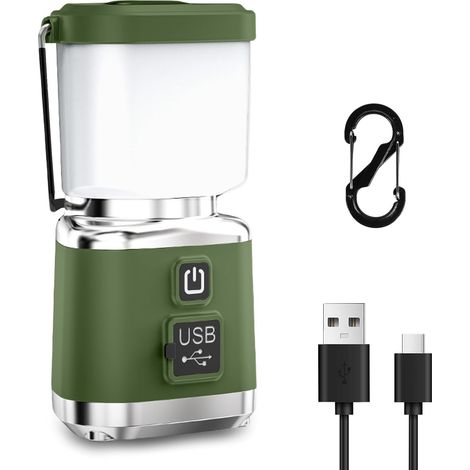 Led-campinglaterne, Leistungsstarke 3000-mah-campinglampe, Wasserdichte Campingleuchte, Tragbare, Batteriebetriebene Campinglampe Mit 4 Beleuchtungsmodi, Einstellbare Helligkeit