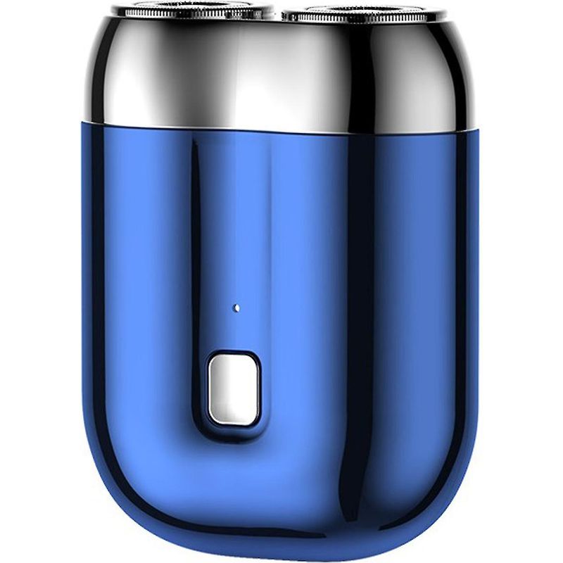 Mini-elektrorasierer Für Herren, Tragbar, Usb-aufladbar, Blau